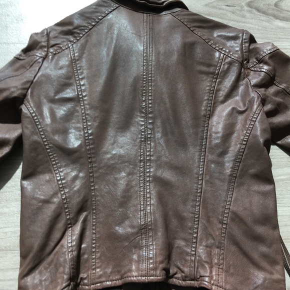 Muubaa Galaxi Leather Biker Jacket (taupe/brown, women, US 4) - Picture 4 of 10